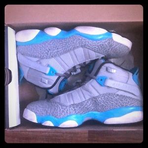 Jordan 6 Rings Grey/Powder Blue Men Size 9.5